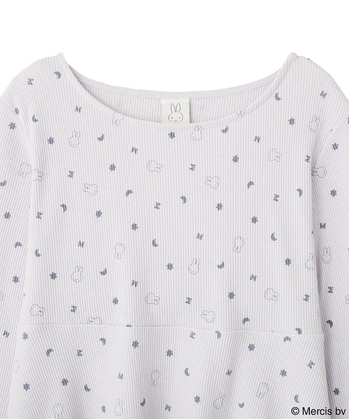 earth music&ecology(アースミュージックアンドエコロジー)の「miffy /earth おやすみアートT(Tシャツ/カットソー・レディース・ベージュ/ブルー・FREE)」の19枚目の写真