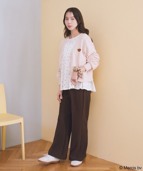 earth music&ecology(アースミュージックアンドエコロジー)の「miffy /earth おやすみアートT(Tシャツ/カットソー・レディース・ベージュ/ブルー・FREE)」の4枚目の写真