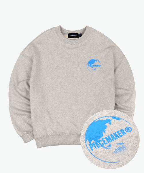 PIECEMAKER(ピースメーカー)の「EARTH SWEAT SHIRTS (GREY)(スウェット・レディース・その他・L/M)」の2枚目の写真