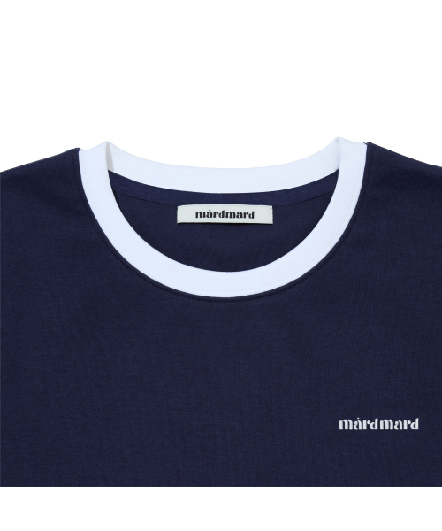 MARDMARD(マードマード)の「リブリンガークロップTシャツ-ネイビー(Tシャツ/カットソー・レディース・その他・FREE)」の3枚目の写真