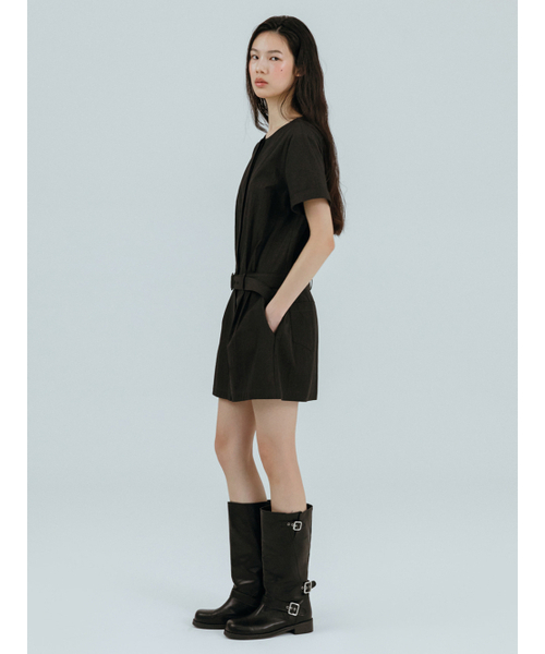 ETMON（エトモン）の「Round Belt Mini Dress, Black（ワンピース・レディース・その他・S/M）」の2枚目の写真