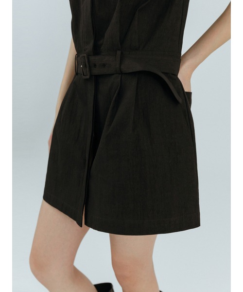 ETMON（エトモン）の「Round Belt Mini Dress, Black（ワンピース・レディース・その他・S/M）」の4枚目の写真