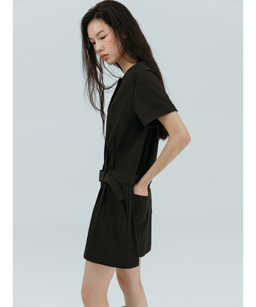 ETMON（エトモン）の「Round Belt Mini Dress, Black（ワンピース・レディース・その他・S/M）」の5枚目の写真
