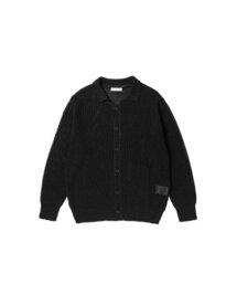 WORTHWHILE MOVEMENT（ワースワイルムーブメント）の「ペーパーカラーガーディガン（ブラック）（ニット/セーター）」