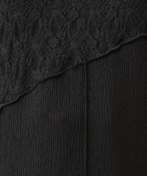 LEPSIM(レプシィム)の「【産前・産後対応】マタニティ/レース切り替えプルオーバー 636167(マタニティウェア/グッズ・レディース・ブラック/オフホワイト・FREE)」の12枚目の写真