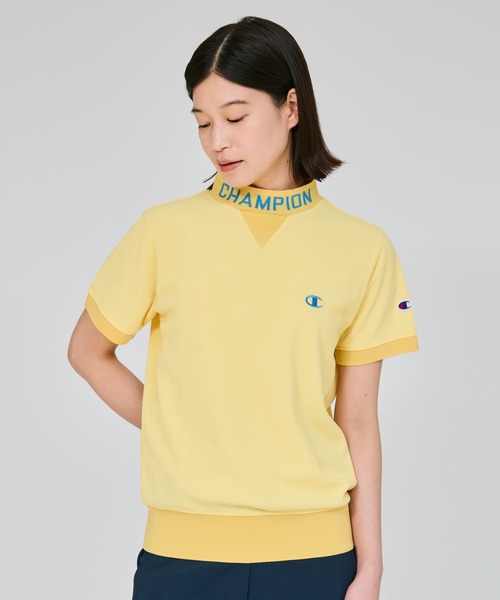 ネックロゴシャツ セール】【Champion/チャンピオン】レディース GOLF ショートスリーブ