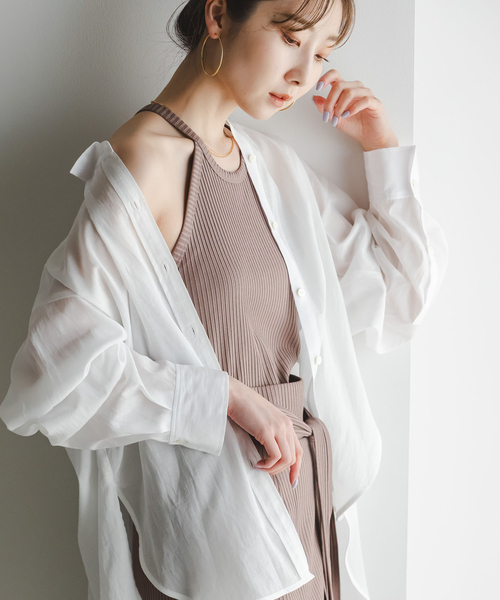 Noble（ノーブル）の「アニヴェンリブカップ付きアメスリタンク（タンクトップ・レディース・ボルドー/モカ・FREE）」の3枚目の写真