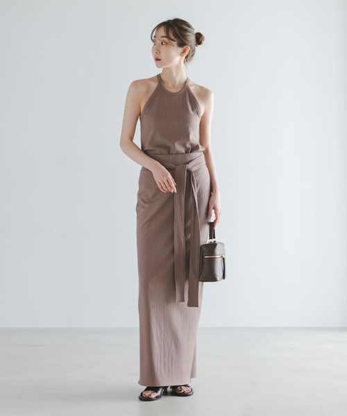 Noble（ノーブル）の「アニヴェンリブカップ付きアメスリタンク（タンクトップ・レディース・ボルドー/モカ・FREE）」の6枚目の写真