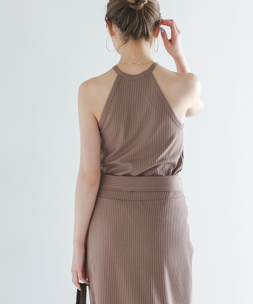 Noble（ノーブル）の「アニヴェンリブカップ付きアメスリタンク（タンクトップ・レディース・ボルドー/モカ・FREE）」の10枚目の写真