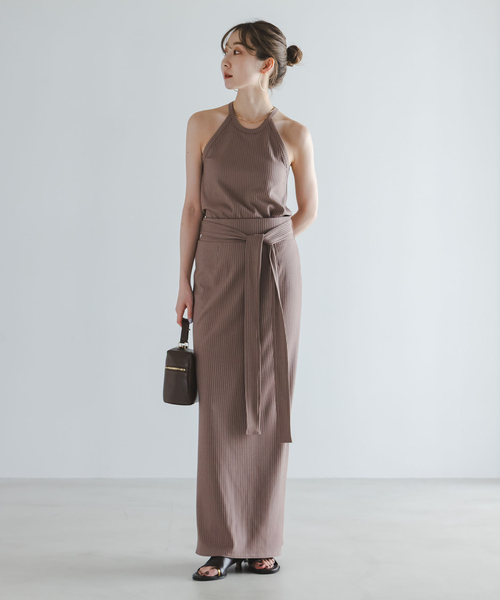 Noble（ノーブル）の「アニヴェンリブカップ付きアメスリタンク（タンクトップ・レディース・ボルドー/モカ・FREE）」の11枚目の写真