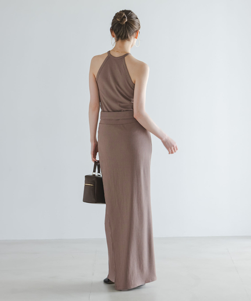 Noble（ノーブル）の「アニヴェンリブカップ付きアメスリタンク（タンクトップ・レディース・ボルドー/モカ・FREE）」の13枚目の写真