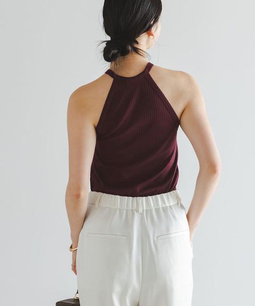 Noble（ノーブル）の「アニヴェンリブカップ付きアメスリタンク（タンクトップ・レディース・ボルドー/モカ・FREE）」の14枚目の写真