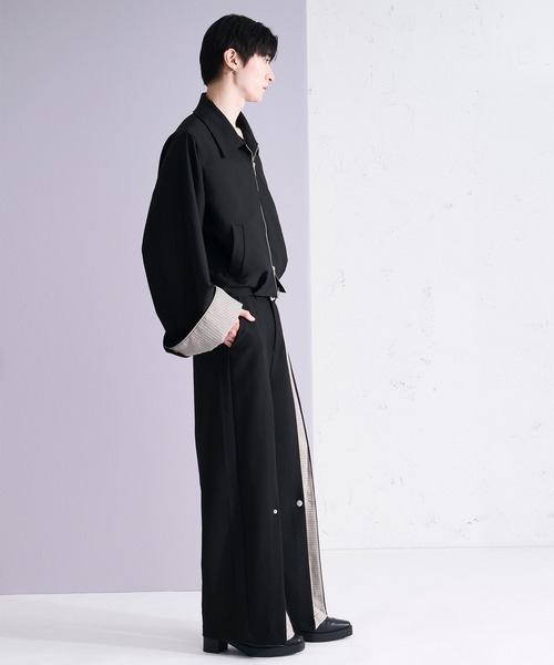 Ellno Loset(エルノロゼット)の「2wayボックスタックスイッチパンツ/SETUP対応(スラックス・メンズ・ブラック/グレー・LARGE/MEDIUM/SMALL/X-SMALL)」の15枚目の写真