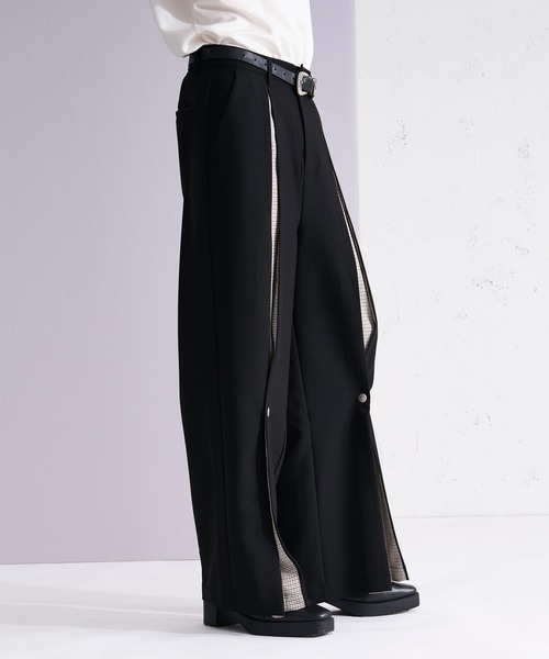 Ellno Loset(エルノロゼット)の「2wayボックスタックスイッチパンツ/SETUP対応(スラックス・メンズ・ブラック/グレー・LARGE/MEDIUM/SMALL/X-SMALL)」の9枚目の写真