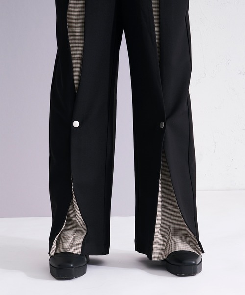 Ellno Loset(エルノロゼット)の「2wayボックスタックスイッチパンツ/SETUP対応(スラックス・メンズ・ブラック/グレー・LARGE/MEDIUM/SMALL/X-SMALL)」の4枚目の写真