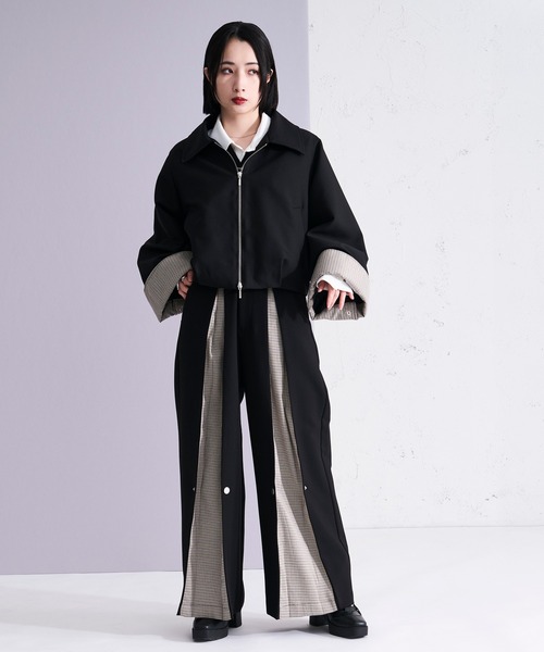 Ellno Loset(エルノロゼット)の「2wayボックスタックスイッチパンツ/SETUP対応(スラックス・メンズ・ブラック/グレー・LARGE/MEDIUM/SMALL/X-SMALL)」の17枚目の写真