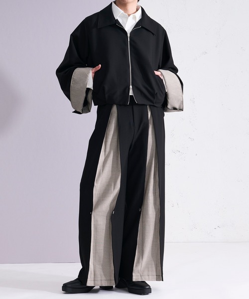 Ellno Loset(エルノロゼット)の「2wayボックスタックスイッチパンツ/SETUP対応(スラックス・メンズ・ブラック/グレー・LARGE/MEDIUM/SMALL/X-SMALL)」の20枚目の写真