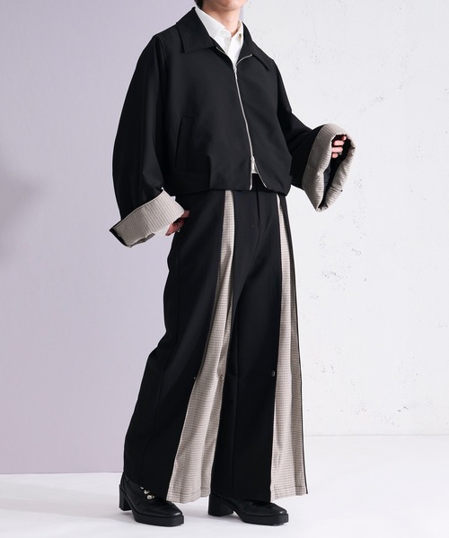 Ellno Loset(エルノロゼット)の「2wayボックスタックスイッチパンツ/SETUP対応(スラックス・メンズ・ブラック/グレー・LARGE/MEDIUM/SMALL/X-SMALL)」の21枚目の写真