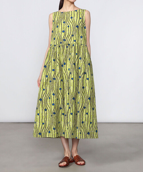 LE GLAZIK(ルグラジック)の「LE GLAZIK | バティック ノースリーブワンピース WOMEN(ワンピース・レディース・ピンク系その他/グリーン系その他3/グリーン系その他2/グリーン系その他・36)」の13枚目の写真