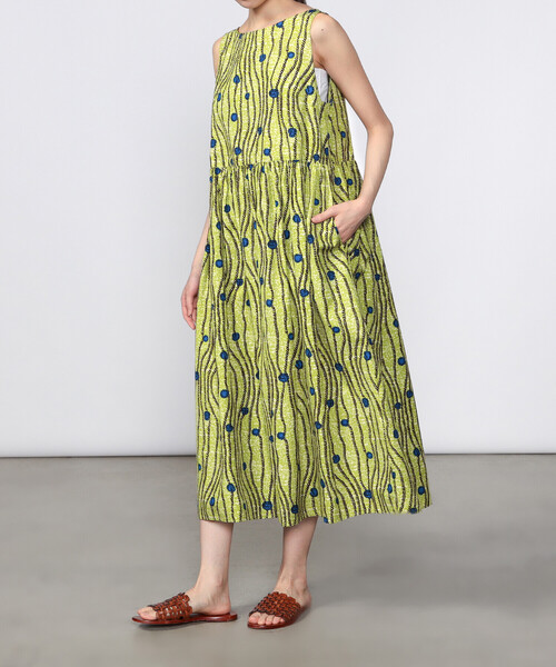 LE GLAZIK(ルグラジック)の「LE GLAZIK | バティック ノースリーブワンピース WOMEN(ワンピース・レディース・ピンク系その他/グリーン系その他3/グリーン系その他2/グリーン系その他・36)」の14枚目の写真