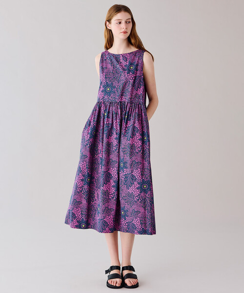 LE GLAZIK(ルグラジック)の「LE GLAZIK | バティック ノースリーブワンピース WOMEN(ワンピース・レディース・ピンク系その他/グリーン系その他3/グリーン系その他2/グリーン系その他・36)」の6枚目の写真