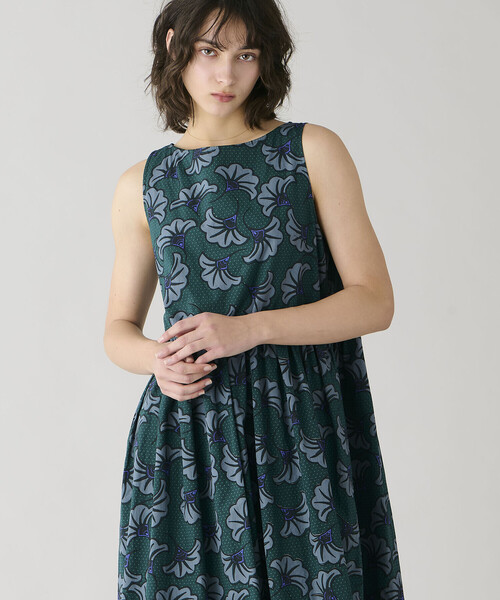 LE GLAZIK(ルグラジック)の「LE GLAZIK | バティック ノースリーブワンピース WOMEN(ワンピース・レディース・ピンク系その他/グリーン系その他3/グリーン系その他2/グリーン系その他・36)」の9枚目の写真