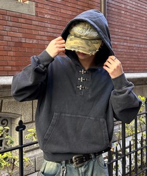 kutir | FIREMAN HENLEY NECK PULLOVER HOODIE／ファイヤーマンヘンリーネックプルオーバーパーカー(パーカー)