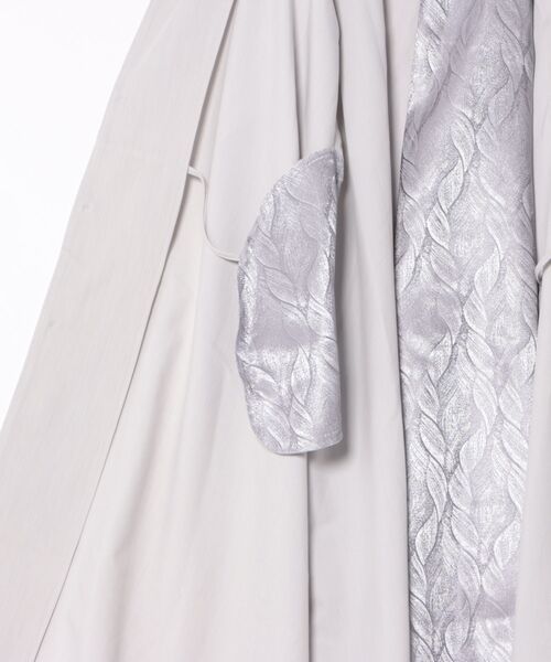 カヤ（カヤ）の「【カヤ】春霰八掛コート（その他アウター・レディース・ライトグレー/スミクロ/パープル・FREE）」の11枚目の写真