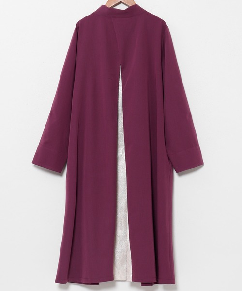 カヤ（カヤ）の「【カヤ】春霰八掛コート（その他アウター・レディース・ライトグレー/スミクロ/パープル・FREE）」の16枚目の写真