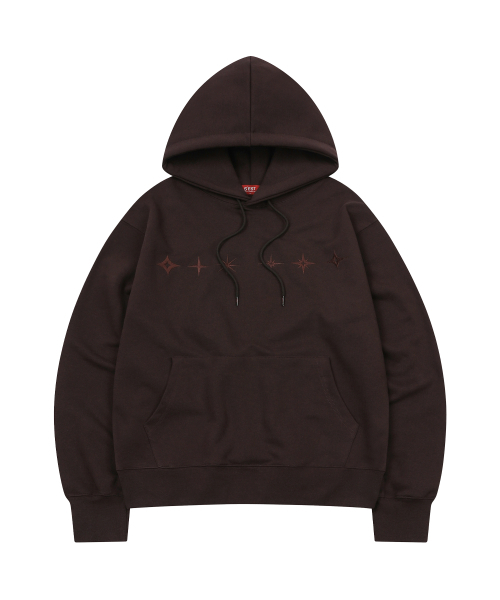 S'EST(エスイーエスティー)の「Star Hoodie Brown(パーカー・メンズ・ブラウン・SMALL/MEDIUM/LARGE)」の1枚目の写真