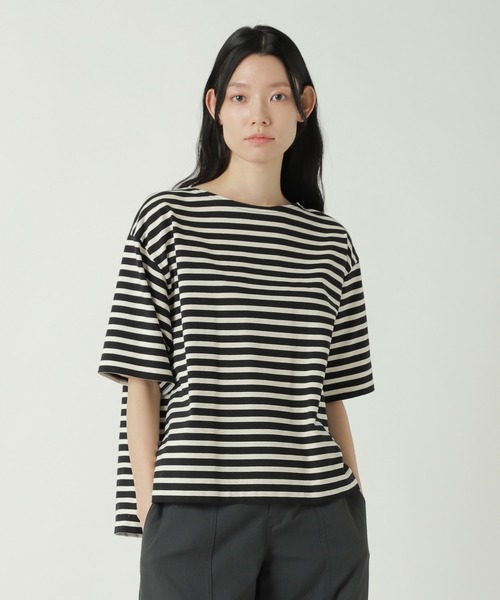 ZUCCa(ズッカ)の「BASQUE STRIPE / S(Tシャツ/カットソー・レディース・ブルー/ネイビー/ブラック・M size)」の1枚目の写真