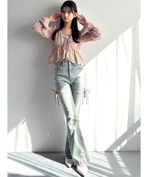 RESEXXY（リゼクシー）の「エンブロイダリーレースブラウス（シャツ/ブラウス・レディース・ブラック/ホワイト/ピンク・FREE）」の12枚目の写真