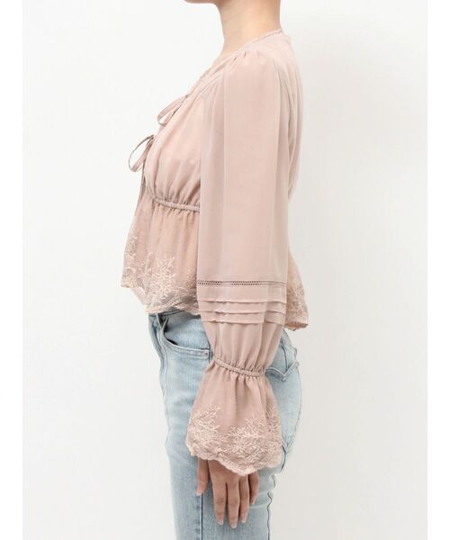 RESEXXY（リゼクシー）の「エンブロイダリーレースブラウス（シャツ/ブラウス・レディース・ブラック/ホワイト/ピンク・FREE）」の18枚目の写真