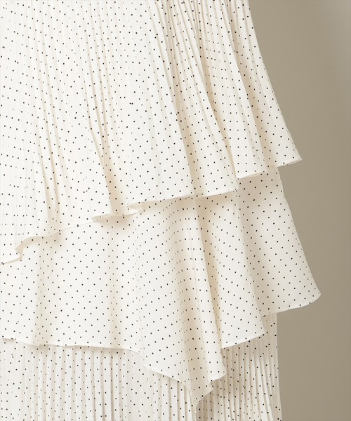 WILLSELECTION（ウィルセレクション）の「プリーツシフォンティアードスカート（スカート・レディース・ホワイト系その他/サックスブルー/ブラック系その他・FREE）」の11枚目の写真