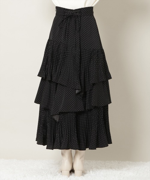 WILLSELECTION（ウィルセレクション）の「プリーツシフォンティアードスカート（スカート・レディース・ホワイト系その他/サックスブルー/ブラック系その他・FREE）」の16枚目の写真