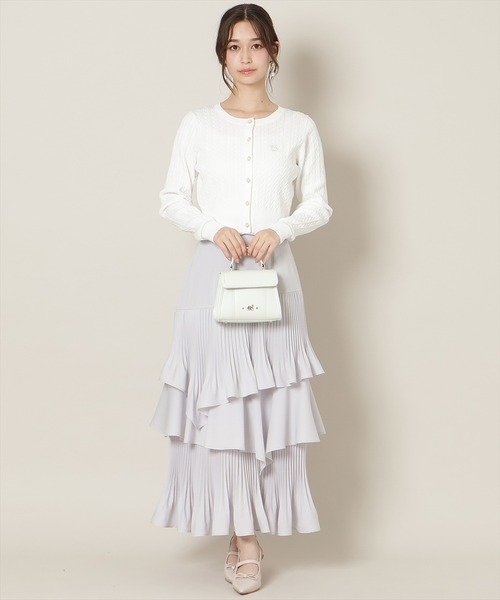 WILLSELECTION（ウィルセレクション）の「プリーツシフォンティアードスカート（スカート・レディース・ホワイト系その他/サックスブルー/ブラック系その他・FREE）」の20枚目の写真