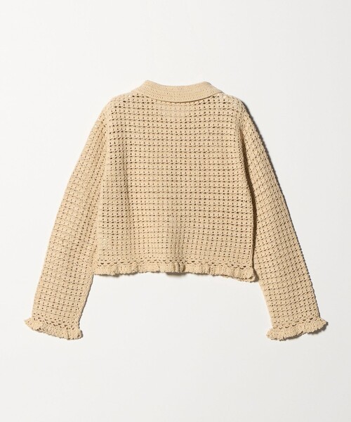 BEAUTY&YOUTH UNITED ARROWS(ビューティーアンドユースユナイテッドアローズ)の「コットン ハンドクロシェ ニットカーディガン(カーディガン/ボレロ・レディース・ベージュ/ブラック・FREE)」の13枚目の写真
