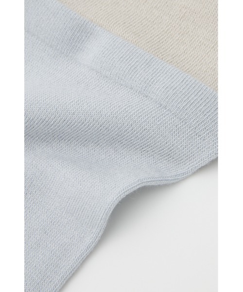 MOUSSY（マウジー）の「SHEER LAYER ソックス（ソックス/靴下・レディース・ライトブルー/チャコールグレー・FREE）」の12枚目の写真