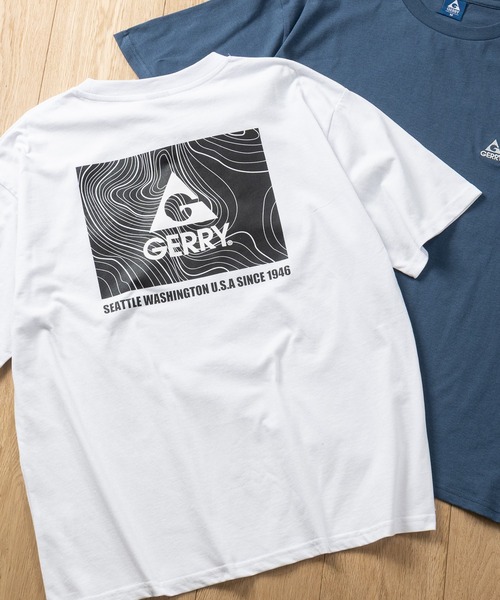 GERRY（ジェリー）の「【ag】〔GERRY/ジェリー〕20/- 天竺 アソートプリント 半袖Tシャツ（Tシャツ/カットソー・メンズ・ホワイト系1/ホワイト系2/ホワイト系3/ブラック系2/ブラック系4/ライトグレー系1/ライトグレー系3/ブルー系2/ブルー系4/ホワイト系4/ブラック系1/ブラック系3/ライトグレー系2/ブルー系3/ライトグレー系4/ブルー系1・MEDIUM/LARGE）」の4枚目の写真