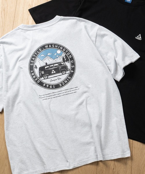 GERRY（ジェリー）の「【ag】〔GERRY/ジェリー〕20/- 天竺 アソートプリント 半袖Tシャツ（Tシャツ/カットソー・メンズ・ホワイト系1/ホワイト系2/ホワイト系3/ブラック系2/ブラック系4/ライトグレー系1/ライトグレー系3/ブルー系2/ブルー系4/ホワイト系4/ブラック系1/ブラック系3/ライトグレー系2/ブルー系3/ライトグレー系4/ブルー系1・MEDIUM/LARGE）」の10枚目の写真