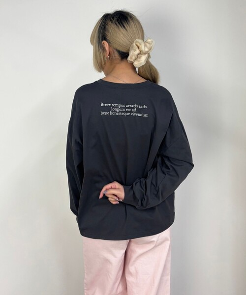 NICOLE CLUB（ニコル　クラブ）の「【ZELDA】グラフィックデザインロングTシャツ（Tシャツ/カットソー・レディース・その他4/その他3/その他5/その他2・FREE）」の10枚目の写真