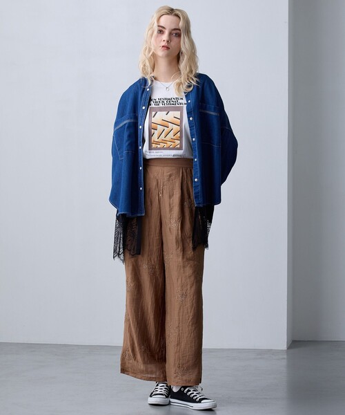 NICOLE CLUB（ニコル　クラブ）の「【ZELDA】グラフィックデザインロングTシャツ（Tシャツ/カットソー・レディース・その他4/その他3/その他5/その他2・FREE）」の11枚目の写真