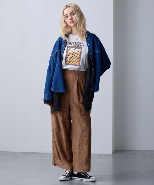 NICOLE CLUB（ニコル　クラブ）の「【ZELDA】グラフィックデザインロングTシャツ（Tシャツ/カットソー・レディース・その他4/その他3/その他5/その他2・FREE）」の13枚目の写真