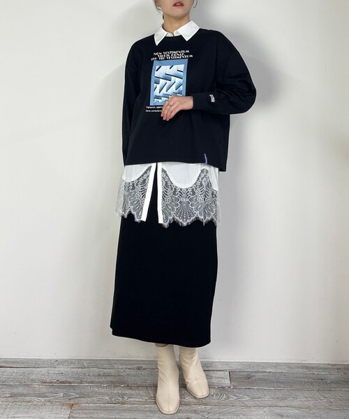 NICOLE CLUB（ニコル　クラブ）の「【ZELDA】グラフィックデザインロングTシャツ（Tシャツ/カットソー・レディース・その他4/その他3/その他5/その他2・FREE）」の15枚目の写真