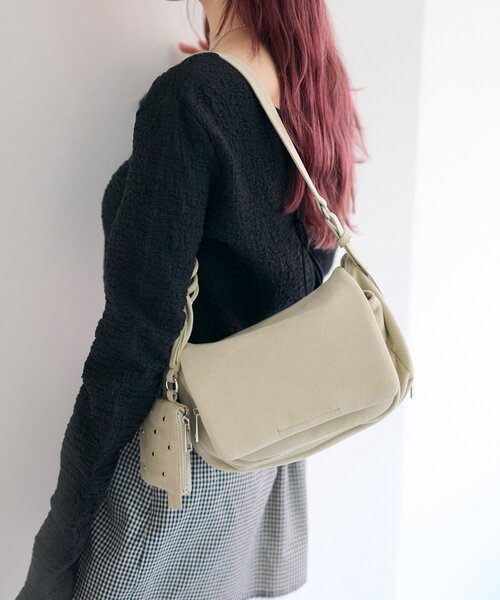 Kastane(カスタネ)の「スタッズポーチ&ワンショルバッグ(ショルダーバッグ・レディース・ブラウン/ブラック/ミント・FREE)」の10枚目の写真