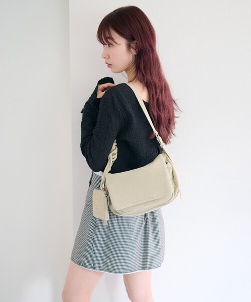 Kastane(カスタネ)の「スタッズポーチ&ワンショルバッグ(ショルダーバッグ・レディース・ブラウン/ブラック/ミント・FREE)」の12枚目の写真