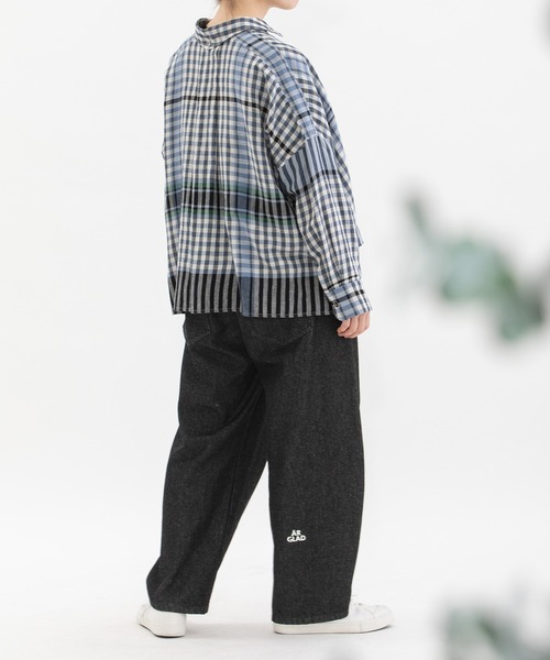 nop de nod(ノップドゥノッド)の「<サイズ展開あり>Pommeカーブデニムパンツ(デニムパンツ・レディース・ブラック/ブルー系その他/インディゴブルー/ピンク・3/2)」の14枚目の写真