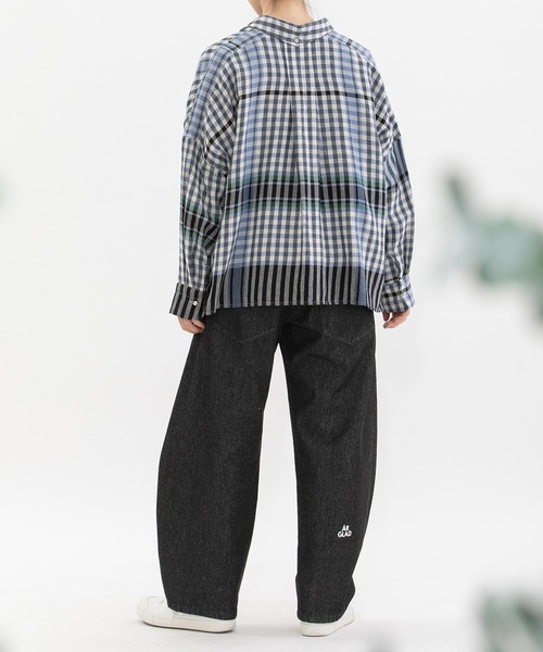 nop de nod(ノップドゥノッド)の「<サイズ展開あり>Pommeカーブデニムパンツ(デニムパンツ・レディース・ブラック/ブルー系その他/インディゴブルー/ピンク・3/2)」の15枚目の写真
