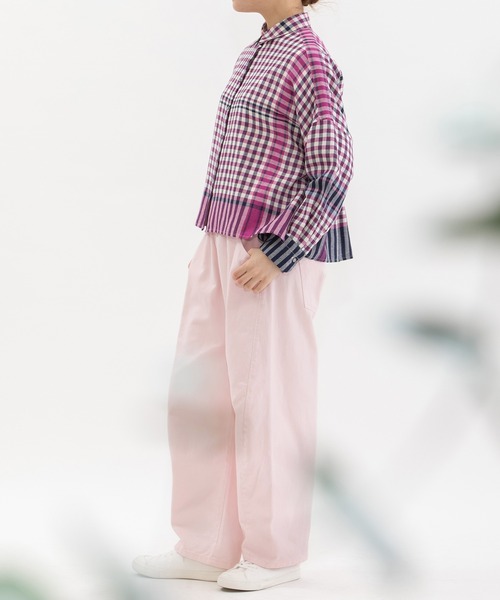 nop de nod(ノップドゥノッド)の「<サイズ展開あり>Pommeカーブデニムパンツ(デニムパンツ・レディース・ブラック/ブルー系その他/インディゴブルー/ピンク・3/2)」の21枚目の写真