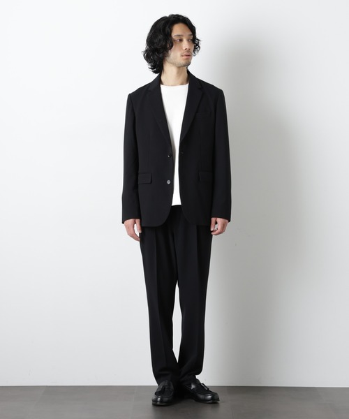 NANO universe（ナノユニバース）の「TR 2B アーバンジャケット（セットアップ可）（テーラードジャケット・メンズ・ブラック/チャコール/その他1・L/M/S）」の21枚目の写真